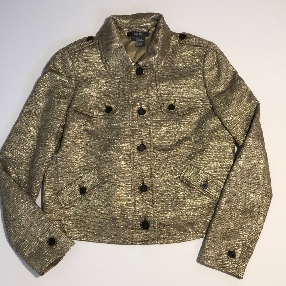 Per Se Metallic Jacket